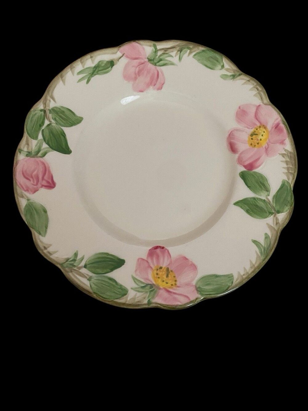 Vintage Franciscan Desert Rose Bread Plates 6-3/8" USA Floral 50s 60s